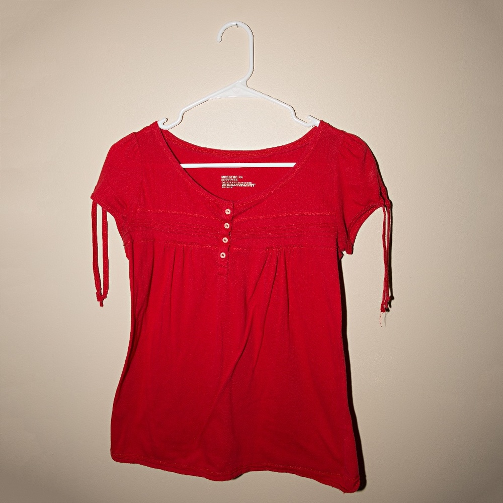 Red Short-Sleeve Shirt